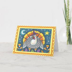 TARJETA DE SALUDO DE ACCIÓN DE GRACIAS PAVO DE MAÍ