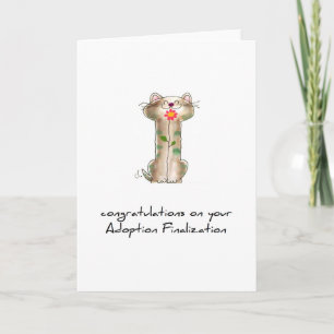 tarjeta de saludo de adopción
