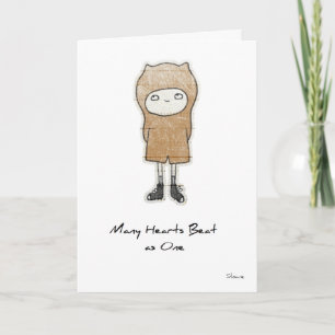 tarjeta de saludo de adopción