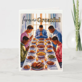 Tarjeta de saludo de agradecimiento para siempre