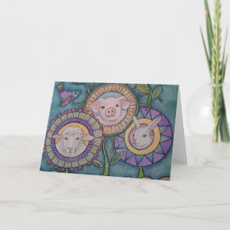 Tarjeta de saludo de 'Alguien no es algo'