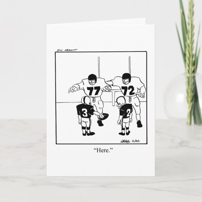 Tarjeta de saludo de aliento divertida (Anverso)