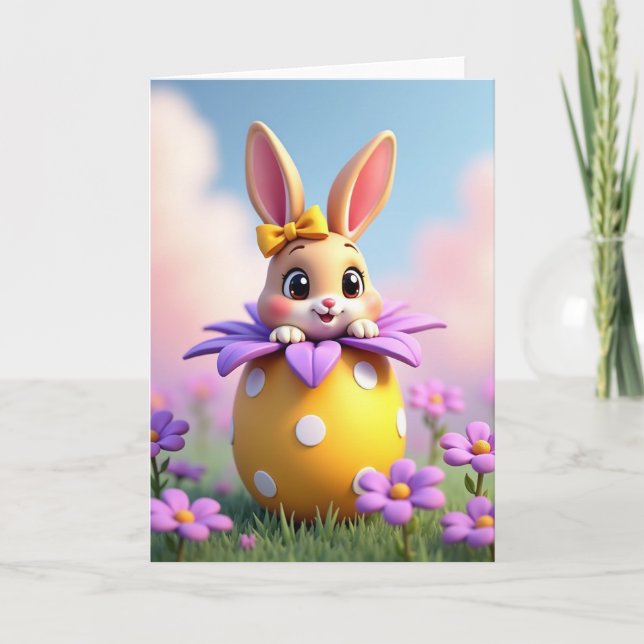 Tarjeta de saludo de amigo de lunares (Anverso)