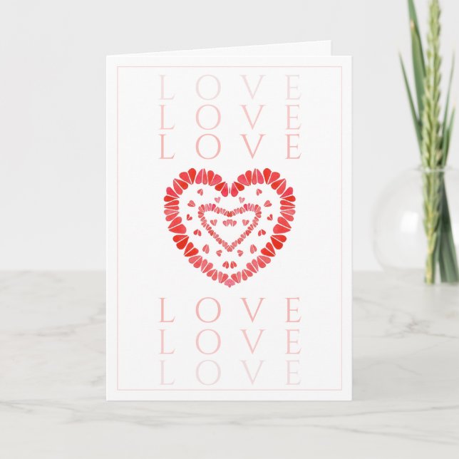 Tarjeta de saludo de AMOR (Anverso)