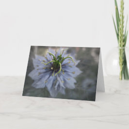 Tarjeta de saludo de amor azul en el Myst