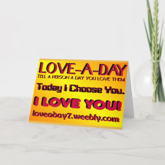 Tarjeta de saludo de Amor de un Día