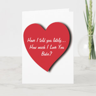 Tarjeta de saludo de amor - Te lo he dicho últimam