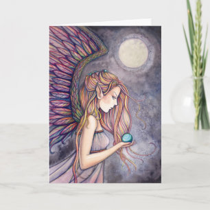 Tarjeta de saludo de ángel ~ En blanco