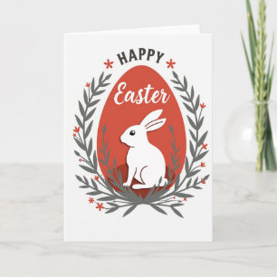 Tarjeta de saludo de animal de primavera