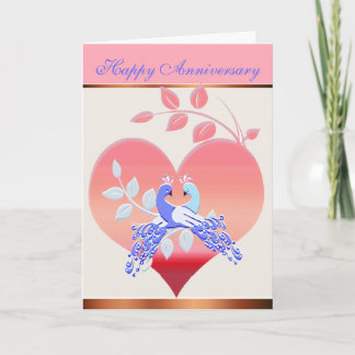 Tarjeta de saludo de aniversario