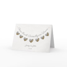 Tarjeta de saludo de aniversario del boda de Cornu