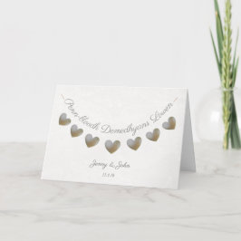 Tarjeta de saludo de aniversario del boda de Cornu