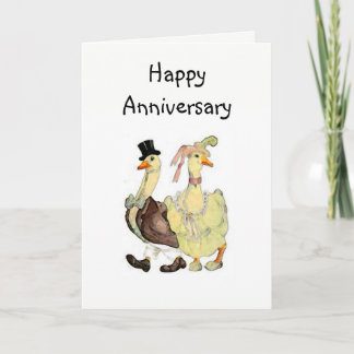 Tarjeta de saludo de Aniversario Feliz de los Gees