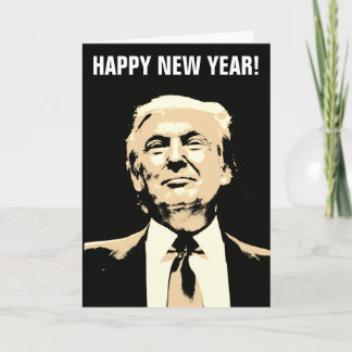 TARJETA DE SALUDO DE AÑO NUEVO DE DONALD TRUMP 202