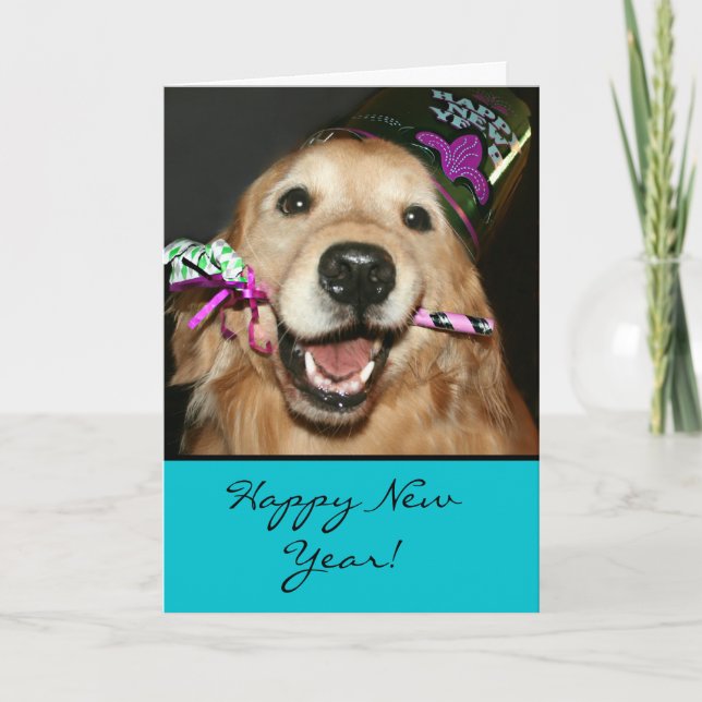 Tarjeta de saludo de Año Nuevo Feliz para el usuar (Anverso)