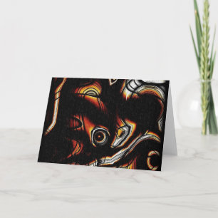 Tarjeta de saludo de arte abstracta