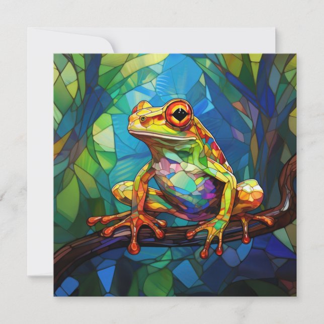 Tarjeta de saludo de Arte de Frog (Anverso)