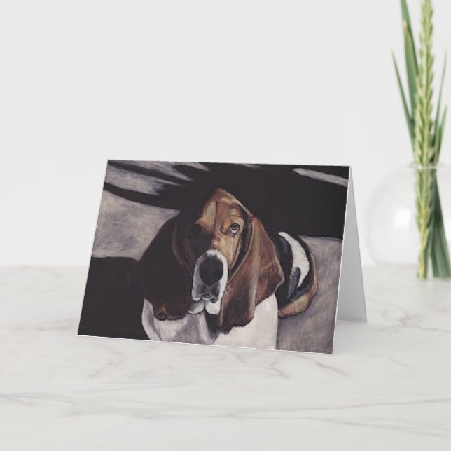 Tarjeta de saludo de arte de perro de la colección (Anverso)