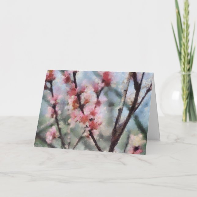 Tarjeta de saludo de arte Fruit Tree Blossom (Anverso)
