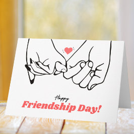 Tarjeta de saludo de arte minimalista de línea neg