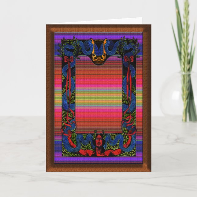 Tarjeta de saludo de arte nativo americano (Anverso)