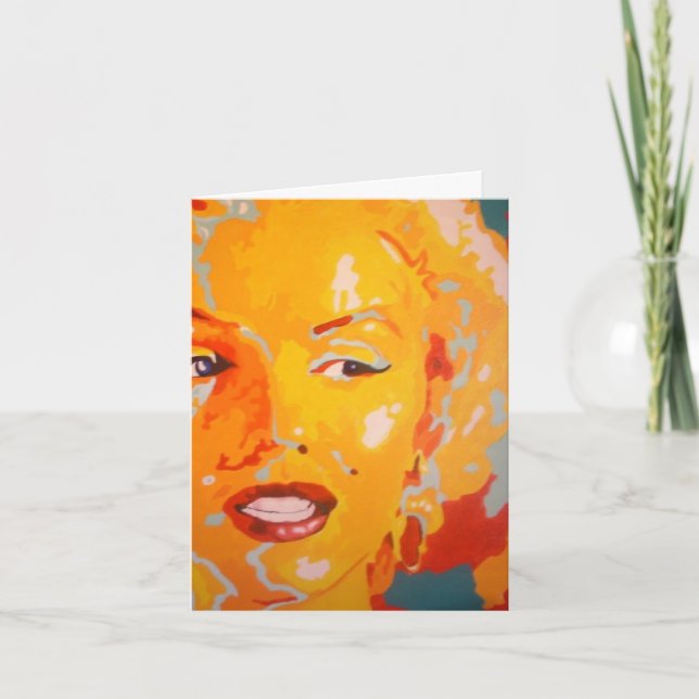 Tarjeta de saludo de arte pop - Gente famosa (Anverso)