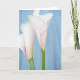 Tarjeta de saludo de arte Tango White Calla Lily