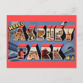 Tarjeta de saludo de Asbury Park NJ