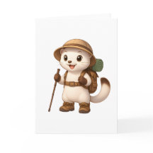 Tarjeta de saludo de aventura Okojo – Japonesa Kaw