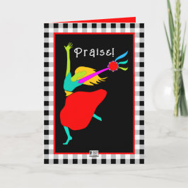 Tarjeta de saludo de bailarín Messianic