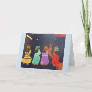 Tarjeta de saludo de bailarines ceremoniales