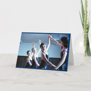 Tarjeta de saludo de baile