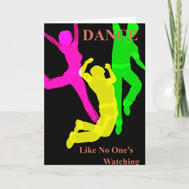 Tarjeta de saludo de baile (Anverso)