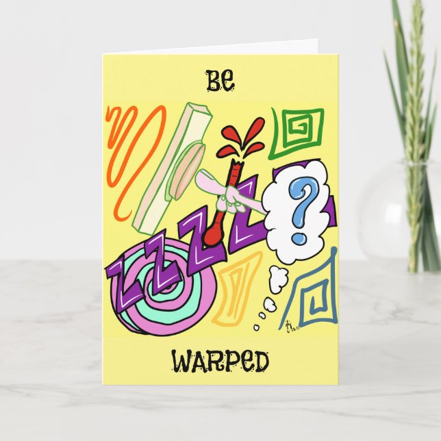 Tarjeta de saludo de Be Warped (Anverso)