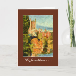 Tarjeta de saludo de Bella Artes de personalizable