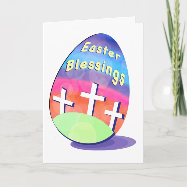 Tarjeta de saludo de Bendición de Pascua (Anverso)