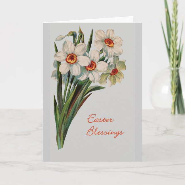Tarjeta de saludo de Bendición de Pascua (Anverso)