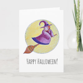 Tarjeta de saludo de Brujas Cheery