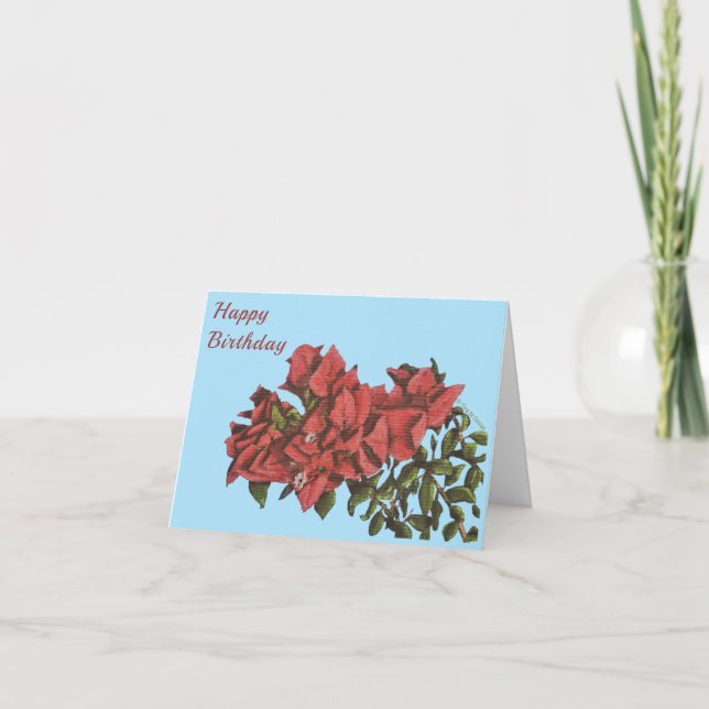 Tarjeta de saludo de Buganvilla (Anverso)