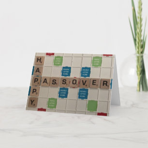 Tarjeta de saludo de búsqueda de palabras de Pascu