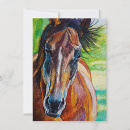 Tarjeta de saludo de Caballo de Fuego Salvaje