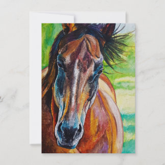 Tarjeta de saludo de Caballo de Fuego Salvaje