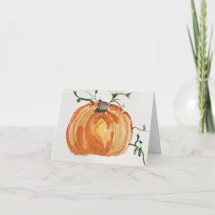 Tarjeta de saludo de calabaza