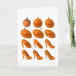 Tarjeta de saludo de calabaza