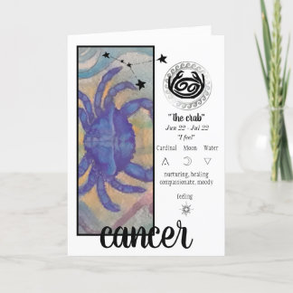 Tarjeta de saludo de cáncer