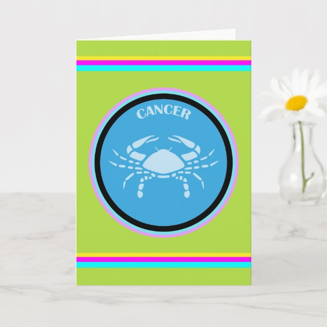 Tarjeta de saludo de cáncer (Planta pequeña)
