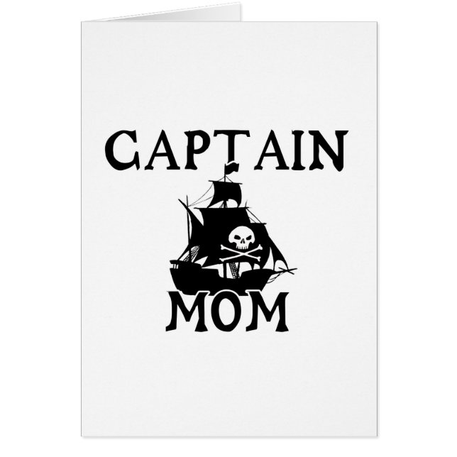 Tarjeta de saludo de Captain Mom (Frente)