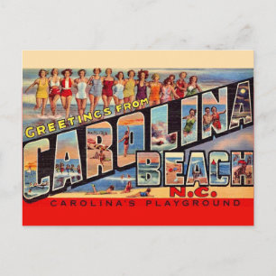 Tarjeta de saludo de Carolina Beach