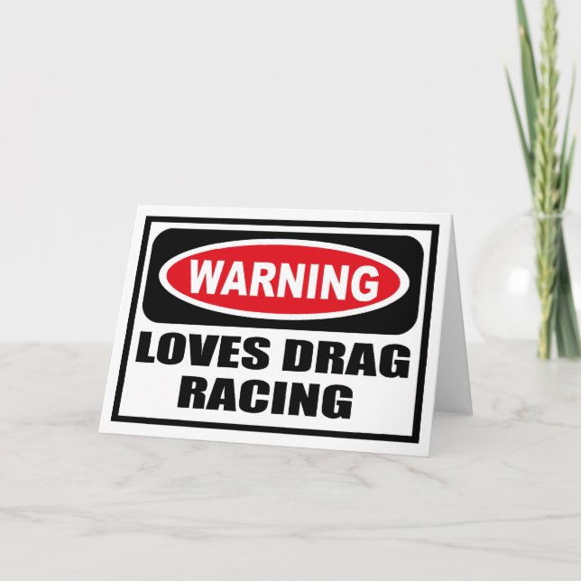 Tarjeta de saludo de CARRERAS DRAG LOVES DE ADVERT (Anverso)