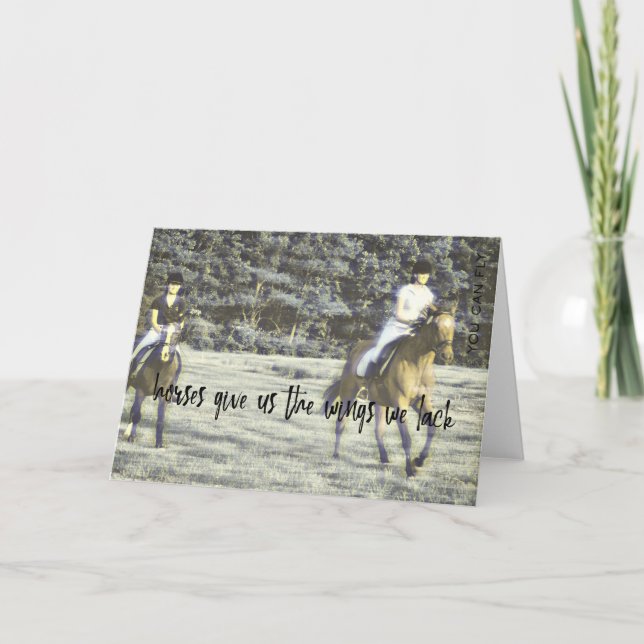 Tarjeta de saludo de CARRERAS FIELD (Anverso)